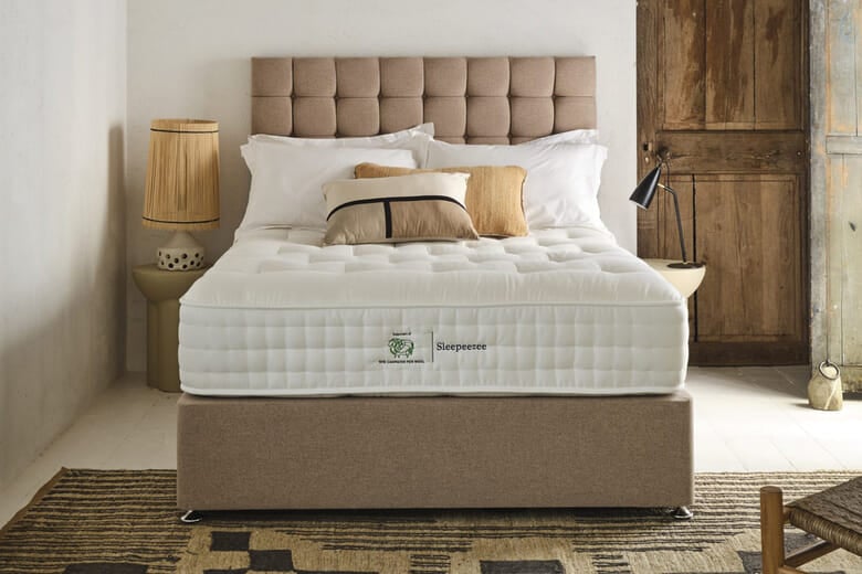 Sleepeezee Campaign for Wool Luxe 2800 Mattress + Premium Divan Bed, Bednextday_Cream, 4 Drawers, Super King