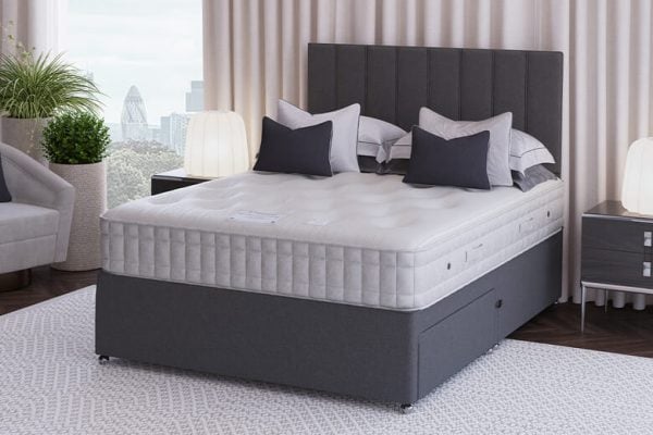Sleepeezee Shetland Ortho Comfort Mattress + Premium Divan Bed Bednextday Cream 4 Drawers Single | Bed Sava