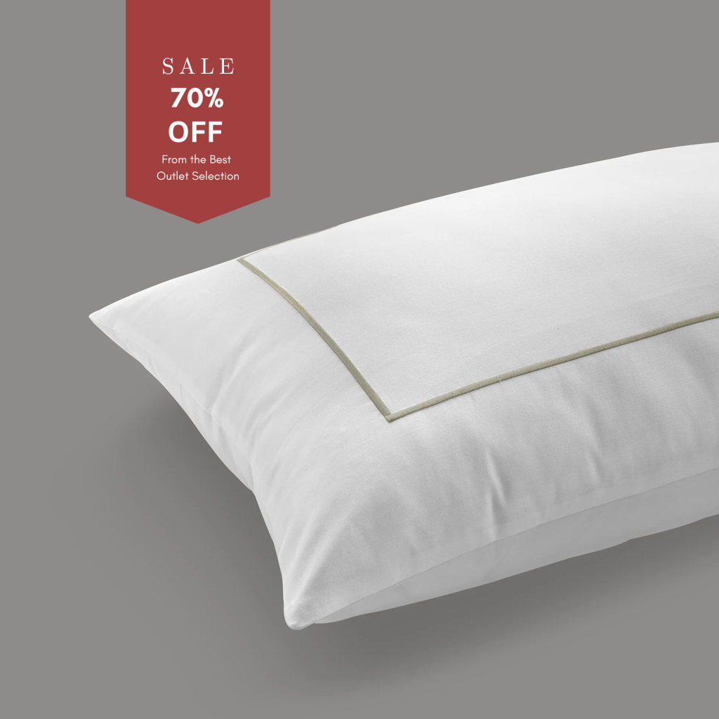 800 Thread Count Pair (2 Pillowcases) of Egyptian Cotton Cedarhurst Lux Buttery Smooth Pillowcases - Mink, Standard / White with Mink
