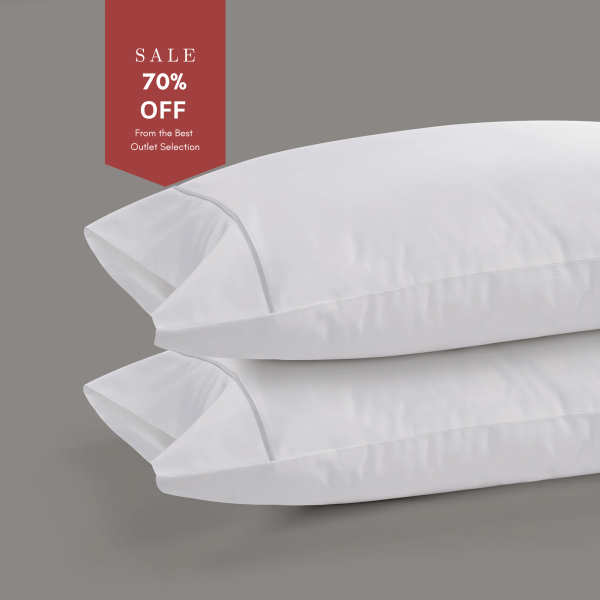 800 Thread Count Pair 2 Pillowcases of Egyptian Cotton Cedarhurst Lux Buttery Smooth Pillowcases  Silver Dove Grey Oxford  White with Silver Dove Grey | Bed Sava