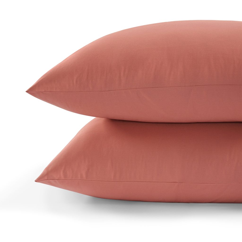 300 Thread Count Pair (2 pillowcases) of Peaceful Empress Pillowcases - Terra Cotta, Standard / Terra Cotta