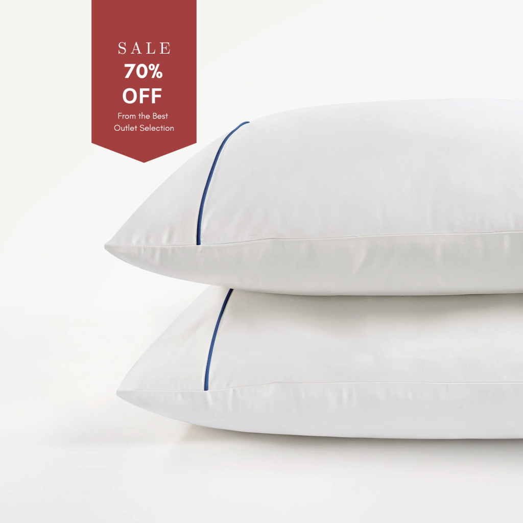 800 Thread Count Pair (2 Pillowcases) of Egyptian Cotton Duke of Bliss Lux Buttery Smooth Pillowcases - Navy Peony Accent, Oxford / White with Navy Peony