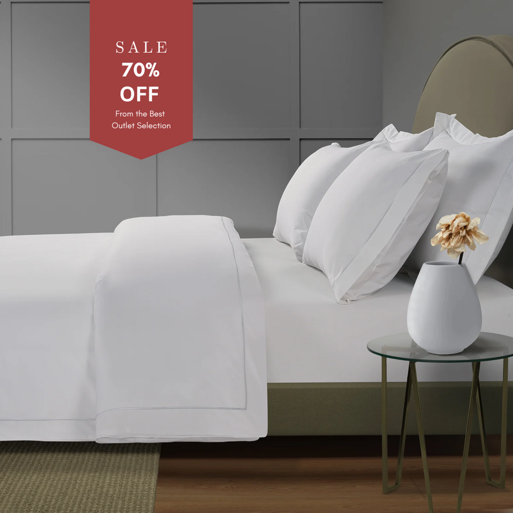 300 Thread Count Percale Oakwood Duvet Cover - Silver Dove Grey, Double / Brilliant White with Silver Dove Grey