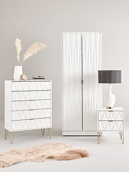 Swift Versailles Ready Assembled 3 Piece Package - 5 Drawer Chest And 2 Bedside Chests - Fsc&Reg; Certified