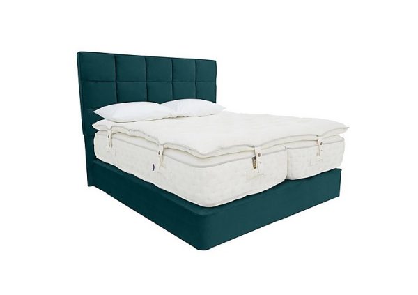Yorkshire 30K MediumFirm 4 Drawer Divan Set With 4 Drawer Storage with Zip and Link Mattress with Topper  King Size  Seven Emerald | Bed Sava