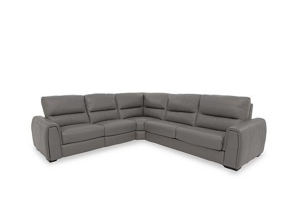 Flex NC Leather Large Left Hand Facing Corner Sofa Bed with Power Recliner and Storage Arms  NC Elephant | Bed Sava