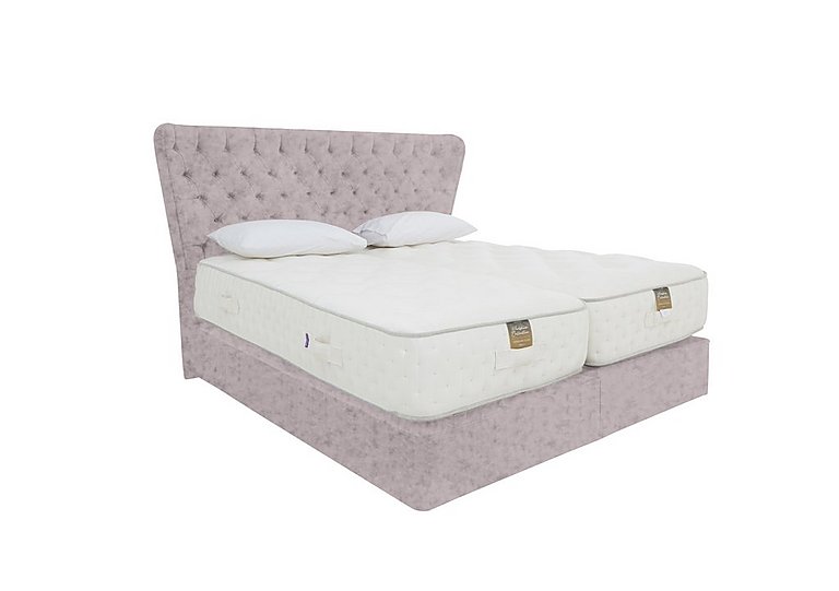 Harrison Spinks - Yorkshire 25K 2 Drawer Firm Divan Set With 2 Drawer Storage with Zip and Link Firm Mattress - King Size - Opal Dusk