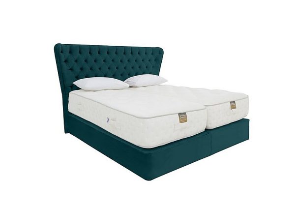 Harrison Spinks  Yorkshire 25K 2 Drawer Firm Divan Set With 2 Drawer Storage with Zip and Link Firm Mattress  King Size  Seven Emerald | Bed Sava