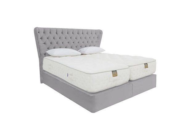 Harrison Spinks  Yorkshire 25K Medium 2 Drawer Divan Set With 2 Drawer Storage with Zip and Link Mattress  King Size  Seven Lilac | Bed Sava