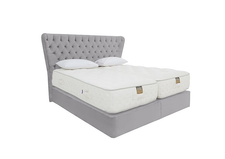 Harrison Spinks - Yorkshire 25K Firm Divan Set With No Storage with Zip and Link Firm Mattress - King Size - Seven Lilac