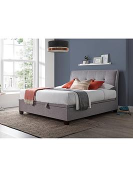 Very Home Livingstone End Lift Up Ottoman Storage Bed With Airsprung Mattress Offer (Buy &Amp; Save!) - Grey - Bed Frame Only