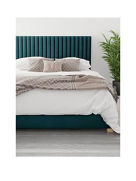 Aspire Grant Ottoman Storage Bed Frame With Padded Headboard - Bed Frame Only