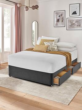 Silentnight Divan - Base Only - Velvet - Double
