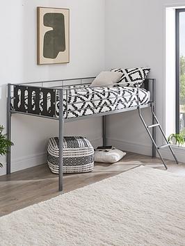 Very Home Cyber Mid-Sleeper Bed Frame With Mattress Options (Buy And Save!) - Bed Frame Only