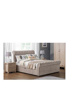 Julian Bowen Ravello 2 Drawer Storage Bed - Beige