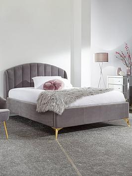 Gfw Pettine End Lift Up Ottoman Storage Bed With Sleepycastle Mattress Options (Buy &Amp; Save!) - Grey - Bed Frame Only
