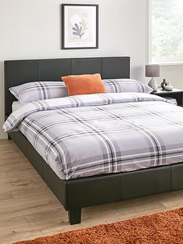 Everyday Marston Faux Leather Bed Frame With Mattress Options (Buy And Save!) - Black - Fsc&Reg; Certified - Bed Frame With Memory Mattress