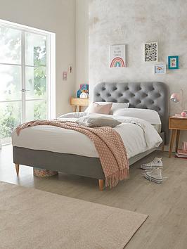 Very Home Easton Small Double Bed With Mattress Option (Buy And Save!) - Grey - Fsc&Reg; Certified - Bed Frame Only