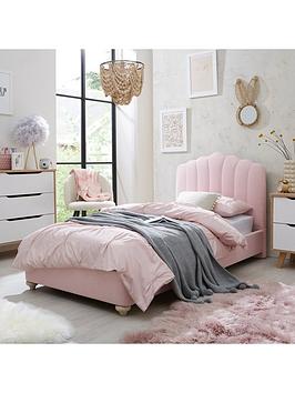 Very Home Emma Fabric Children'S Single Bed With Mattress Options (Buy And Save!) - Bed Frame With Standard Mattress