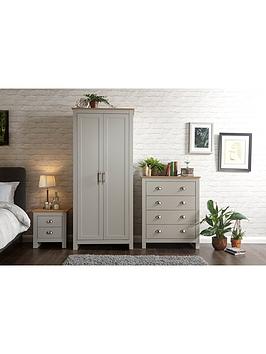 Gfw Lancaster 3 Piece Package - 2 Door Wardrobe, 4 Drawer Chest And A Bedside Chest