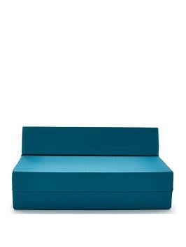 Kaikoo Double Folding Chair Bed Teal | Bed Sava