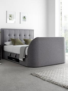 Very Home Lilly Tv Side Lift Up Ottoman Storage Bed With Airsprung Mattress Options (Buy &Amp; Save!) - Bed Frame With Airsprung Luxury Mattress