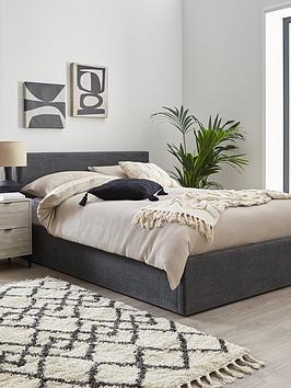 Very Home Porto End Lift Up Storage Ottoman Bed With Mattress Options (Buy &Amp; Save!) - Dark Grey - Fsc&Reg; Certified