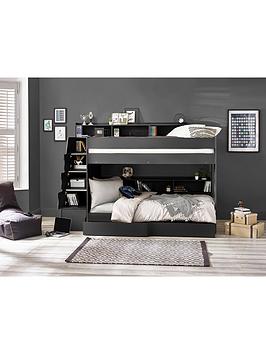 Julian Bowen Camelot Staircase Bunk Bed - Dark Grey