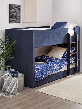 Very Home Panelled Bunk Bed With Mattress Options (Buy &Amp; Save!) - Deep Blue - Bunk Bed Frame Only