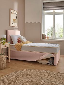 Silentnight Maxi-Store Bed With Miracoil Eco Mattress (Headboard Included) - Pink
