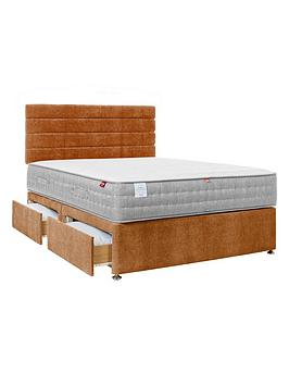 Airsprung Coolbliss Seasons 1000 Pocket Luxury Divan Bed With Storage Options - Headboard Included
