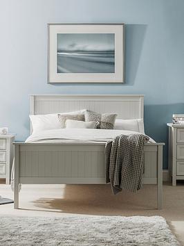 Julian Bowen Maine Wooden Bed - Dove Grey - Single