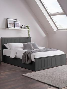 Julian Bowen Maine End Lift Storage Ottoman Wooden Bed  Double | Bed Sava