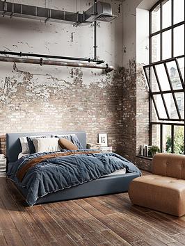 Lpd Home Soho Ink Blue Bed  Double | Bed Sava