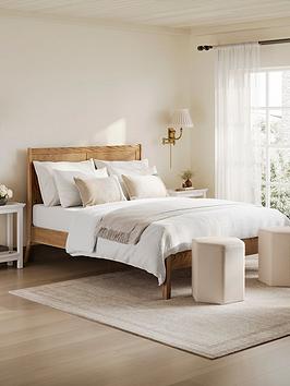 Lpd Home Palms Smoked Bed  Double | Bed Sava