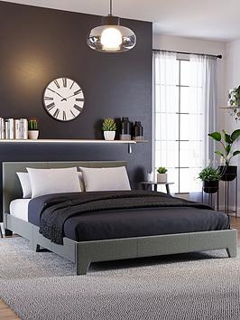 Vida Designs Victoria Linen Double Bed | Bed Sava
