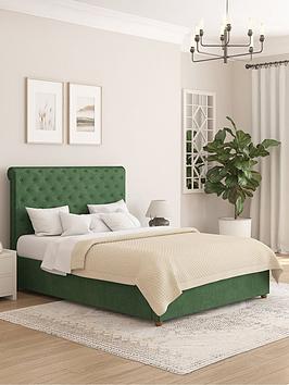 Aspire Zahra Velvet Ottoman Bedframe  - Bed Frame Only