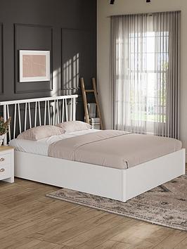 Gfw Spindle End Lift Storage Ottoman Double Bed  Bed Frame Only | Bed Sava