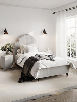 Lpd Home Monterey Grey Striped Bedframe - Single