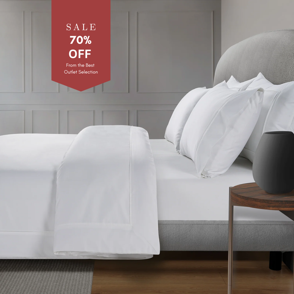 800 Thread Count Egyptian Cotton Windsor Lux Buttery Smooth Duvet Cover - Brilliant White, Double / White