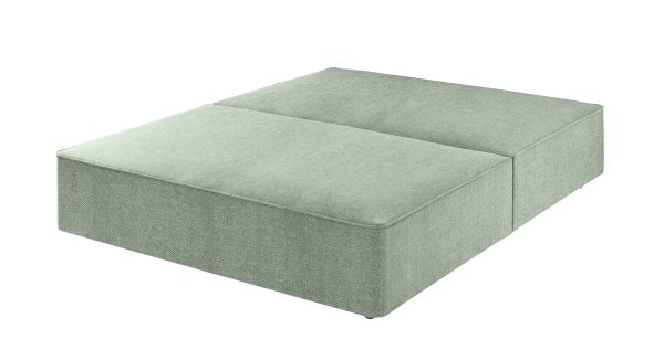 Harrison Spinks Premium Divan Base  Herringbone Sky No Drawers Single | Bed Sava