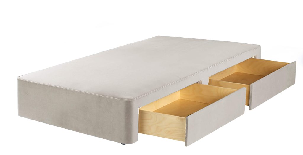 Harrison Spinks Classic Divan  Mattress Set  Greek Islands Stone 2 Drawers Single Medium | Bed Sava