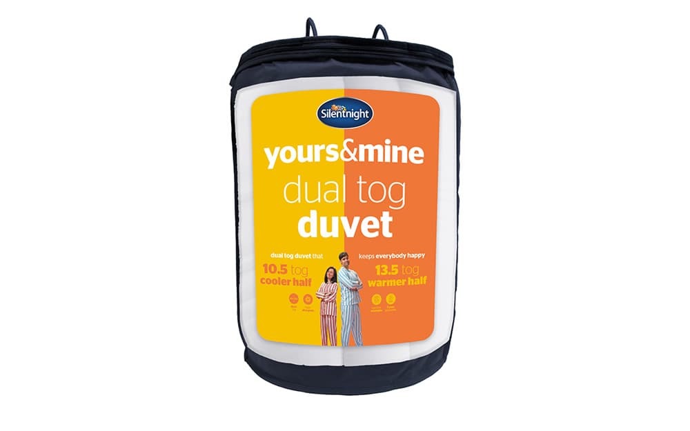 Silentnight Yours and Mine 10.5/13.5 Tog Duvet, Double