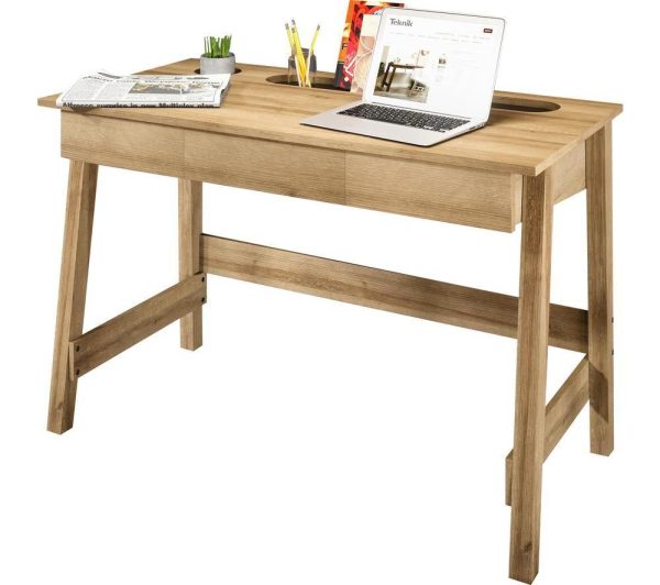 TEKNIK Ithaca 7700003 Desk  Riviera Oak | Bed Sava
