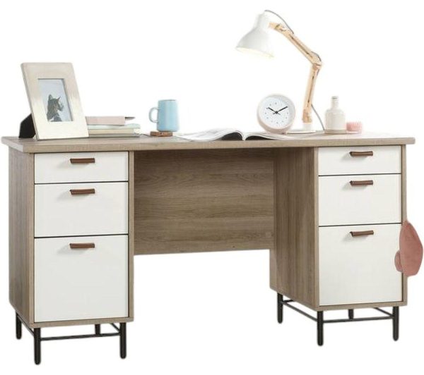 TEKNIK Avon Desk  Sky Oak | Bed Sava