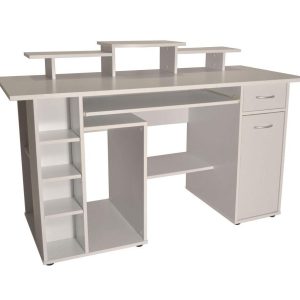 ALPHASON San Diego Desk  White | Bed Sava