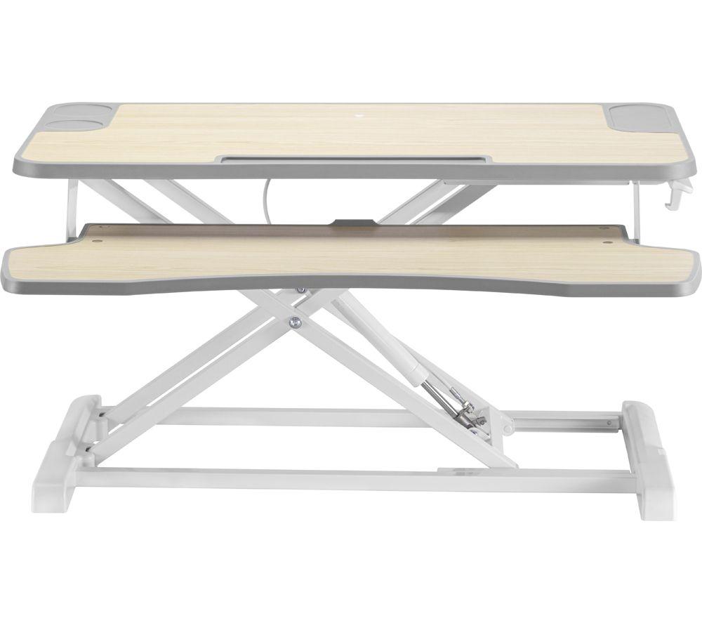 PROPERAV Two-Tier Stand-Up Desk Converter - White