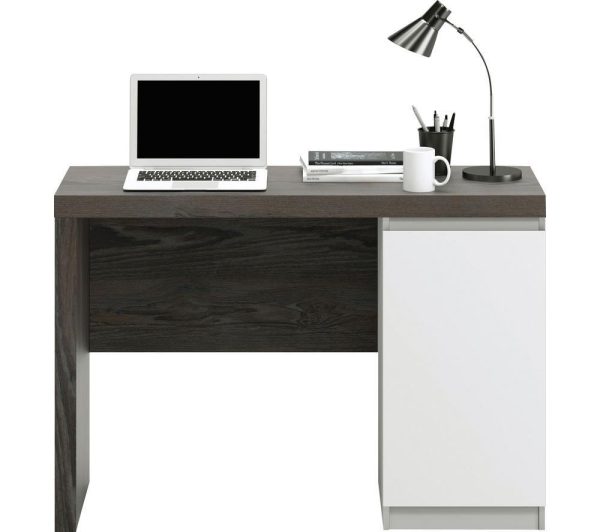 TEKNIK 5425833 Hudson Chunky Desk  Charcoal Ash | Bed Sava
