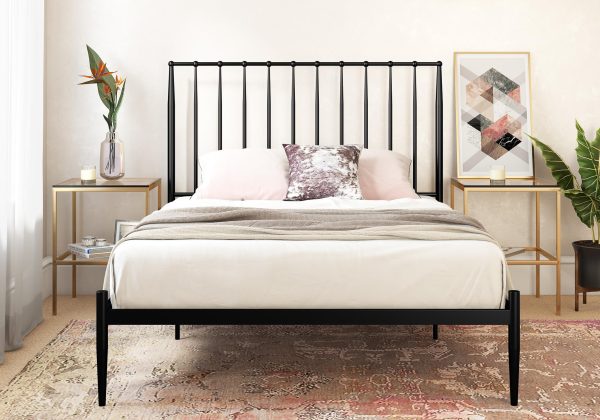 Dorel Giulia Metal Bed Black  Kingsize | Bed Sava