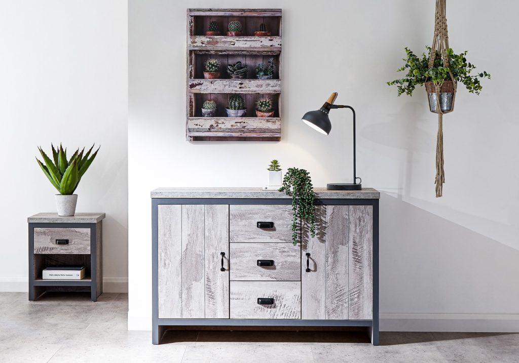 GFW Boston 2 Door 3 Drawer Sideboard
